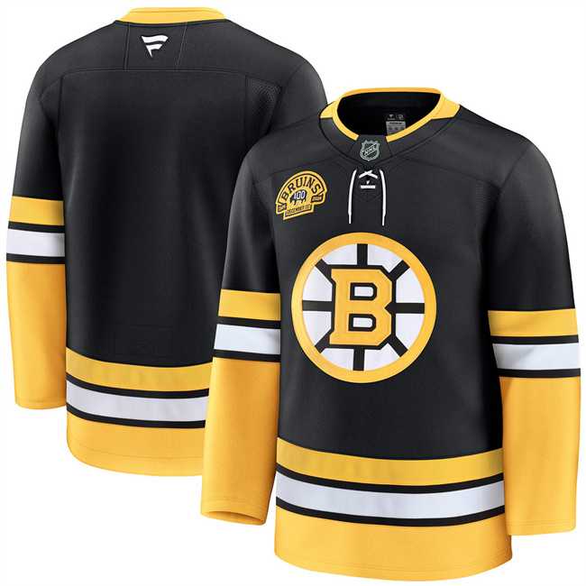 Men%27s Boston Bruins Blank Black 100th Anniversary Stitched Hockey Jersey Dzhi->edmonton oilers->NHL Jersey